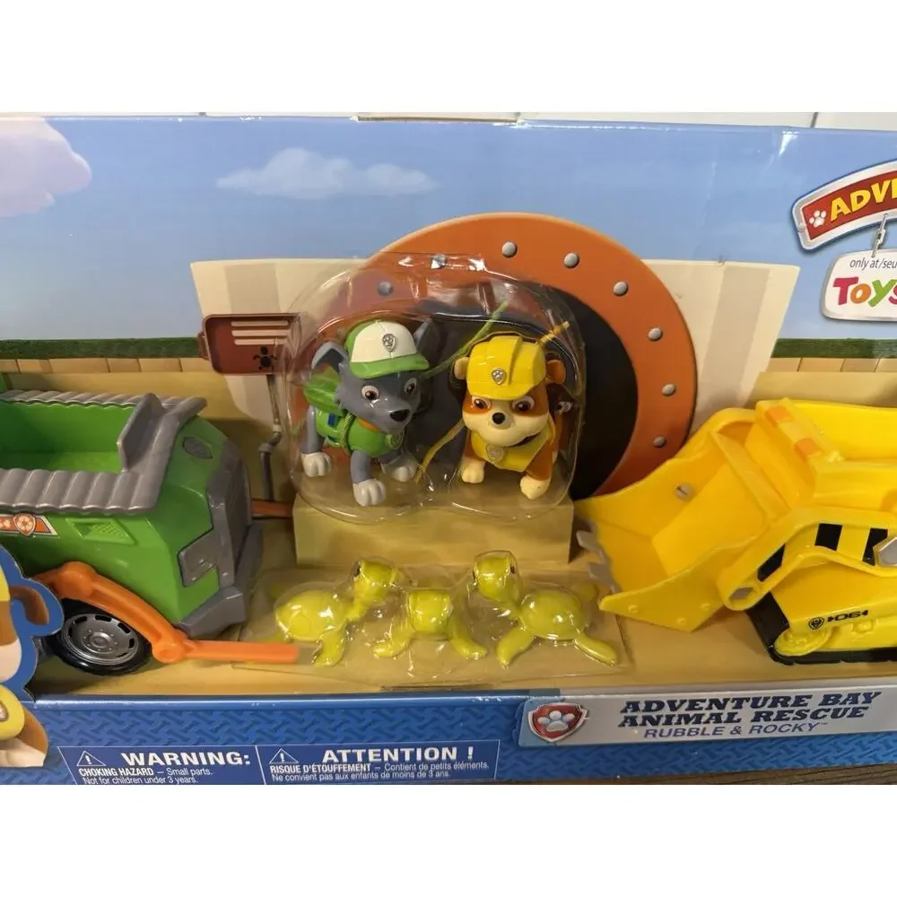 Paw Patrol Adventure Bay Animal Rescue Rubble Rocky Vehicle 2016 Kids Toy 3+